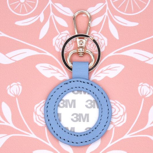 Self Finishing 1.25" Key Fob - Blue