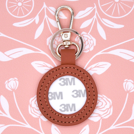 Self Finishing 1.25" Key Fob - Orange