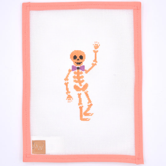 Audrey Wu Designs - Spooky Skeleton in Orange