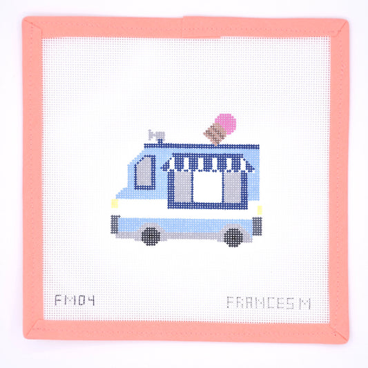 Frances Mary Needlepoint - I Scream You Scream Ice Cream Truck