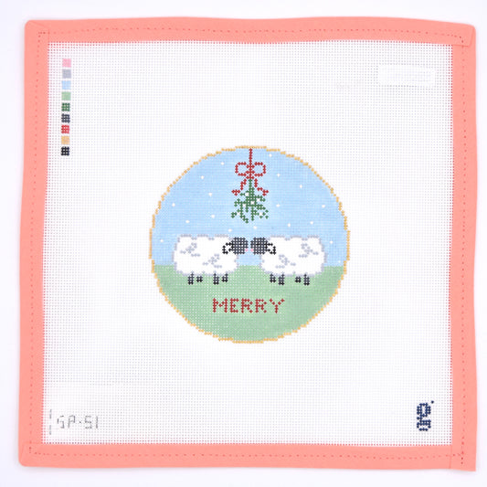 Goodpoint Needlepoint - Mistletoe Sheep