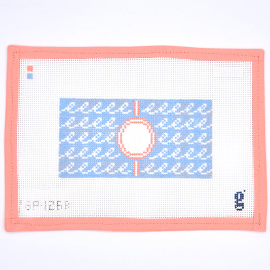 Goodpoint Needlepoint - Squiggle Beach Wave Eyeglass Case
