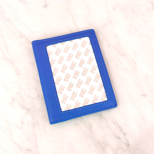 Self Finishing Passport Cover - Rachel Barri Designs - Cadet Blue