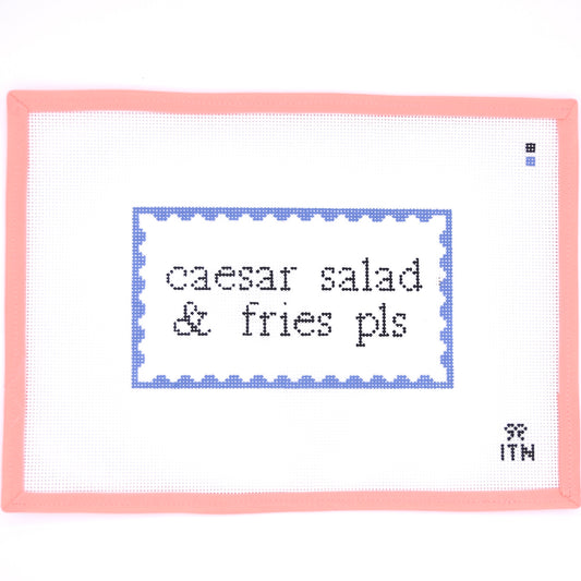 Ivy Thread Needlepoint - Caesar Salad & Fries, Pls