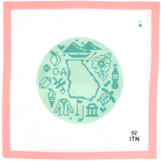 Ivy Thread Needlepoint - Georgia Icons