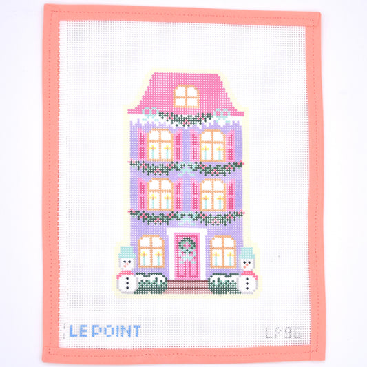 Le Point Studio - Christmas Village Purple Row House