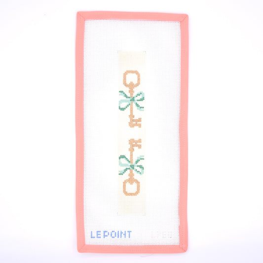 Le Point Studio - Key Keychain Ivory & Green