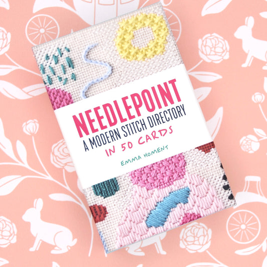 Needlepoint: A Modern Stitch Directory in 50 Cards by Emma Homent