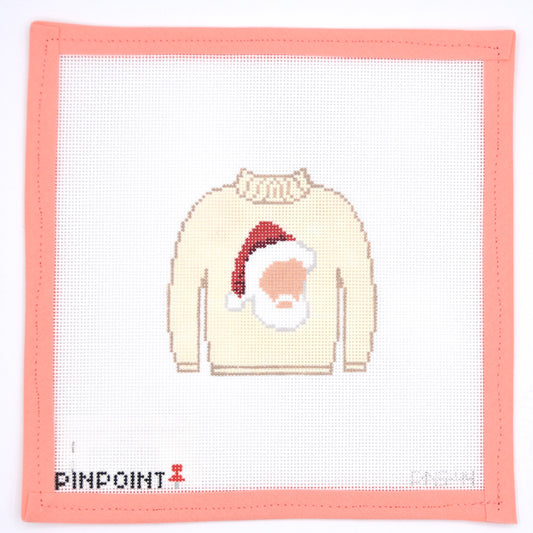 Pinpoint Needlepoint - Santa Sweater