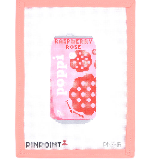 Pinpoint Needlepoint - Raspberry Rose Poppi Soda