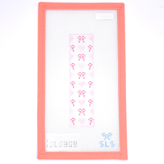 SLS Needlepoint - Bows & Hearts in Pinks