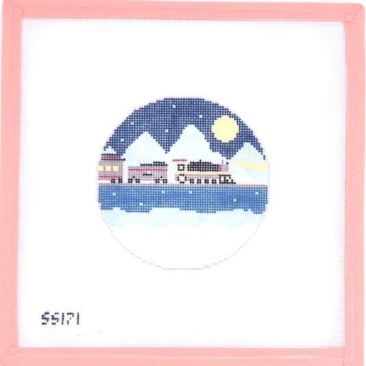 Stitch Style Needlepoint - Christmas Train