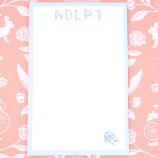 With Love by Bug - Blue Hydrangea NDLPT Notepad