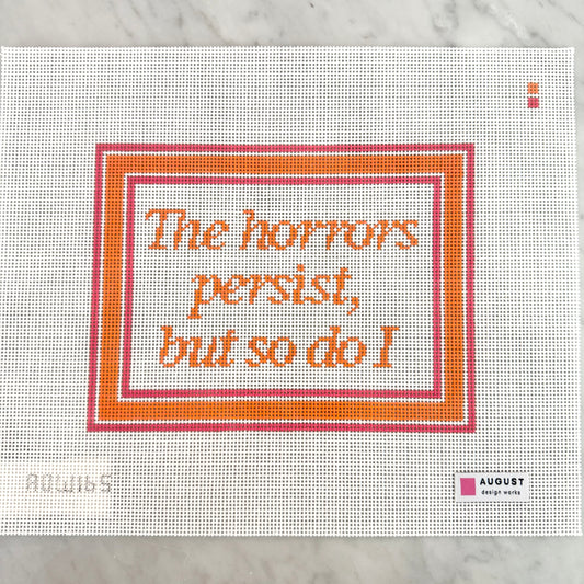 August Design Works - The Horrors Persist (Pink/Orange)