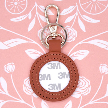 Self Finishing 1.25" Key Fob - Orange