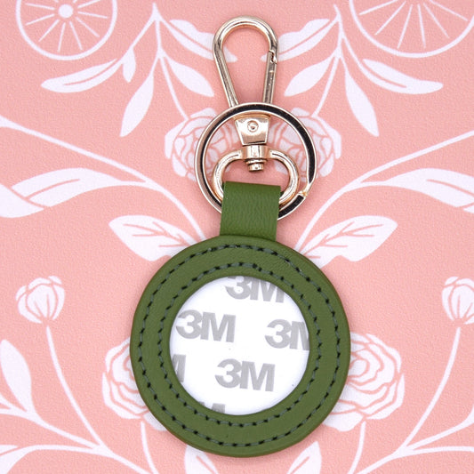 Self Finishing 1.25" Key Fob - Olive Green