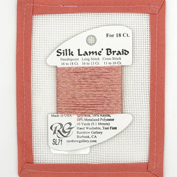 Silk Lame Braid SL71 Peach