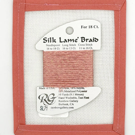 Silk Lame Braid SL71 Peach