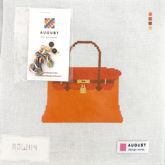 August Design Works - The Bougie Charm Bag (Orange)