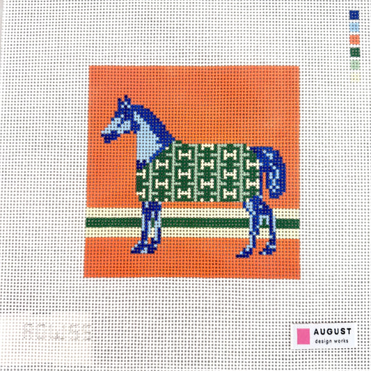 August Design Works - Blue "H" Coat Horse