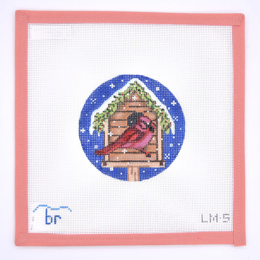 Blue Ridge Stitchery - Cardinal Birdhouse