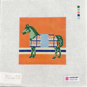 August Design Works - Green Blanket Horse