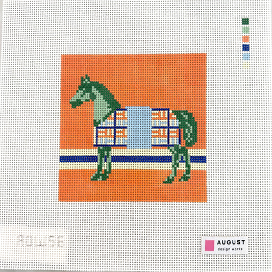 August Design Works - Green Blanket Horse