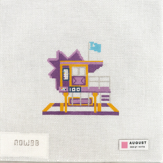 August Design Works - Purple Lifeguard Tower