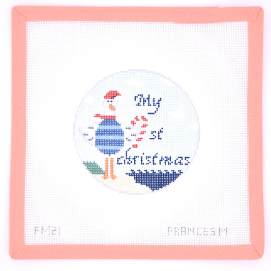 Frances Mary Needlepoint - My First Christmas Seagull