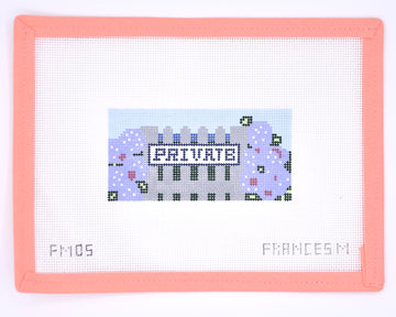 Frances Mary Needlepoint - Private Sign