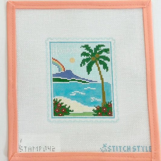 Stitch Style Needlepoint - Hawaii Stamp