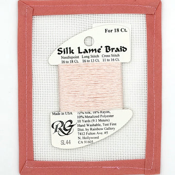Silk Lame Braid SL44 Light Shell Pink