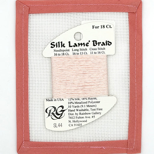 Silk Lame Braid SL44 Light Shell Pink