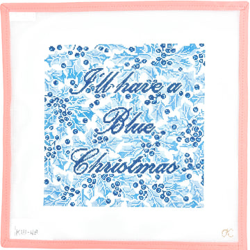 Kate Woodward - Blue Christmas Pillow