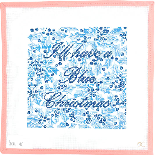 Kate Woodward - Blue Christmas Pillow