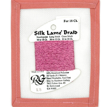 Silk Lame Braid SL75 Wild Rose