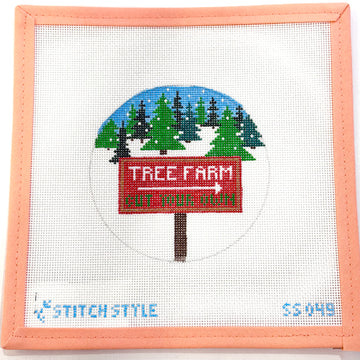 Stitch Style Needlepoint - Christmas Tree Farm