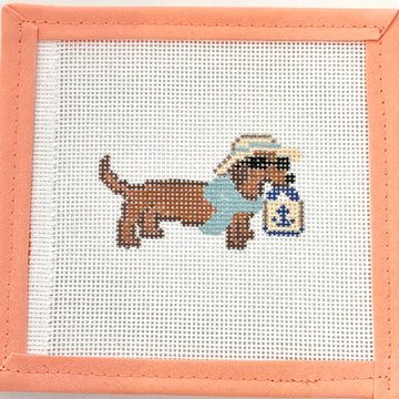 Seaglass Stitches - Beach Dachshund