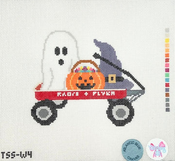 Atlantic Blue Canvas - Halloween Wagon