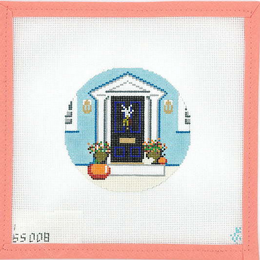 Stitch Style Needlepoint - New England Autumn Door
