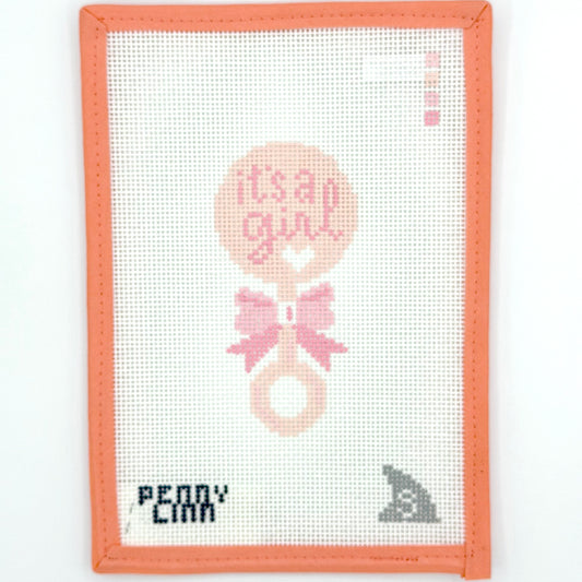 Sharkey Stitches - It's a Girl Rattle