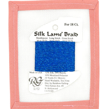 Silk Lame Braid SL152 Hawaiian Blue