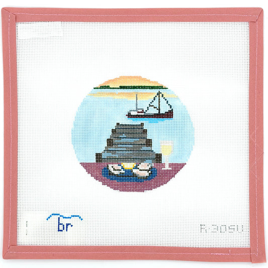 Blue Ridge Stitchery - Four Seasons: Summer, Oysters on the Pier