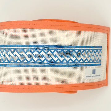 Little Stitches Needleworks - Nantucket Braid Belt in Delft Blue