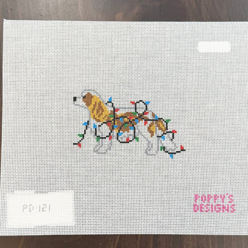 Poppy’s Designs - Cavalier King Charles - Christmas Lights Dog