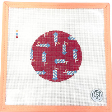 GT Needlepoint - Firecracker Round