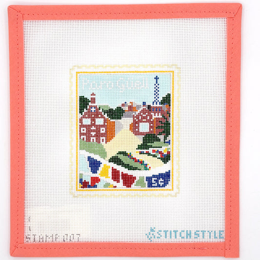 Stitch Style Needlepoint - Barcelona Stamp