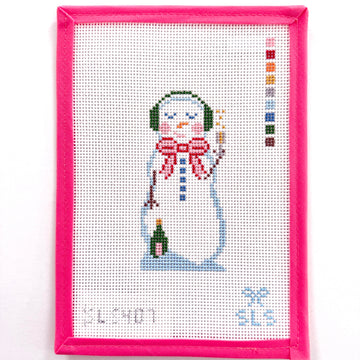 SLS Needlepoint - Champagne Snow Woman