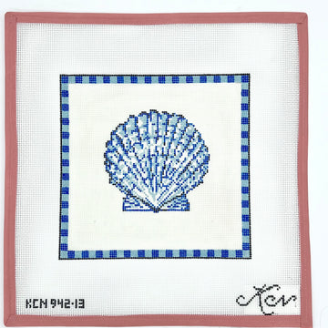 Silver Needle - Scallop Shell In Blue