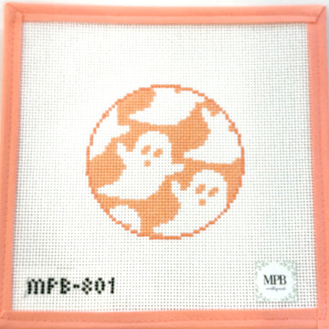 MPB Needlepoint - Little Orange Ghosties